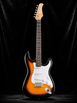 Электрогитара для начинающих Stratocaster (комплект PREMIUM, цвет санберст)