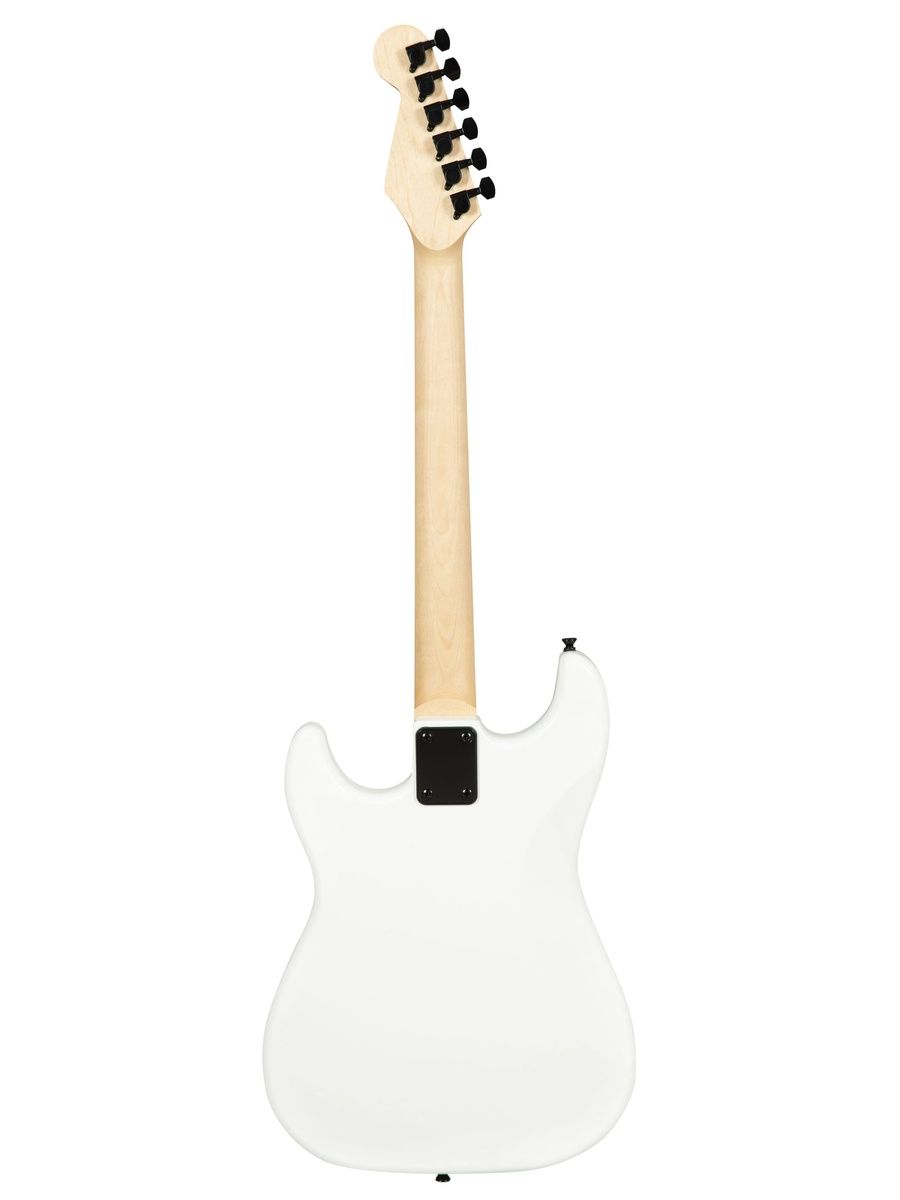 Электрогитара Stratocaster для начинающих Palker Premier белая, с чехлом